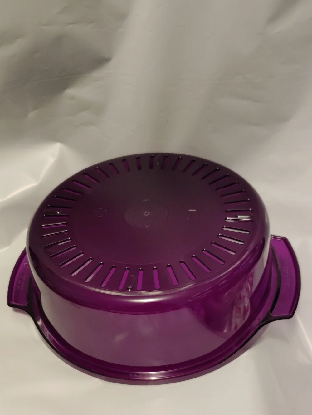 Tupperware TupperWave Stack Cooker Colander In Purple Or A Microwave Plate Cover